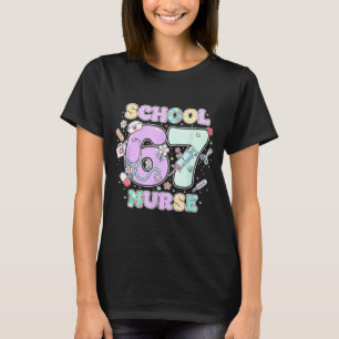 67 Meme Funny School Nurse Six Seven Meme Boys Gir T-Shirt