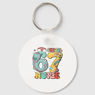 67 Meme Funny School Nurse Six Seven Meme  Keychain