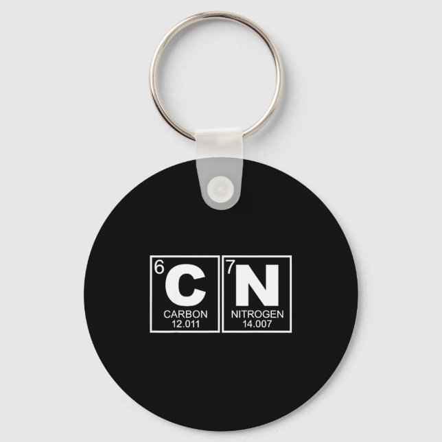 67 Meme Funny Science Teacher Periodic Table Retro Keychain (Front)