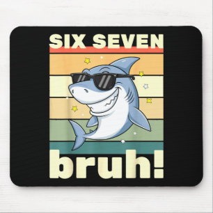 67 Meme Funny Six Seven Bruh 6-7 Meme Kids Boys Gi Mouse Pad
