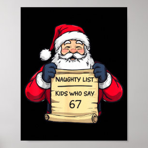 67 Meme Funny Six Seven Christmas For Men Women Ki Poster