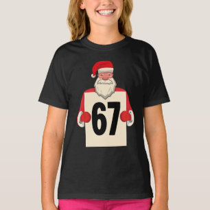 67 Meme Funny Six Seven Christmas for Men Women Ki T-Shirt