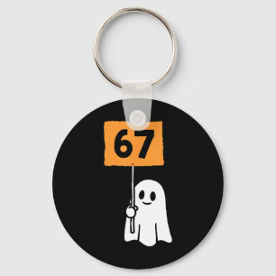 67 Meme Funny Six Seven Halloween Keychain
