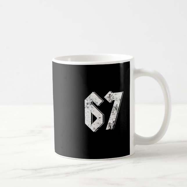 67 Meme Funny Six Seven Meme 6 7  Coffee Mug (Right)