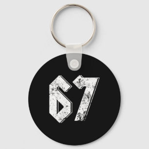 67 Meme Funny Six Seven Meme 6 7 Keychain