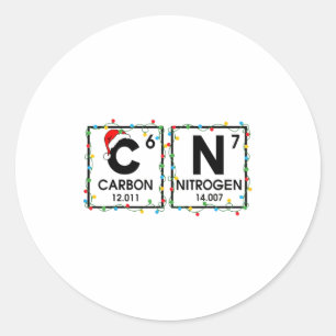 67 Meme Funny Teacher Science Periodic Table 67 Ch Classic Round Sticker