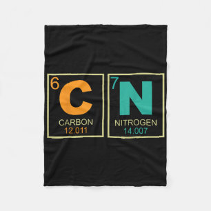 67 Meme Funny Teacher Science Periodic Table Retro Fleece Blanket