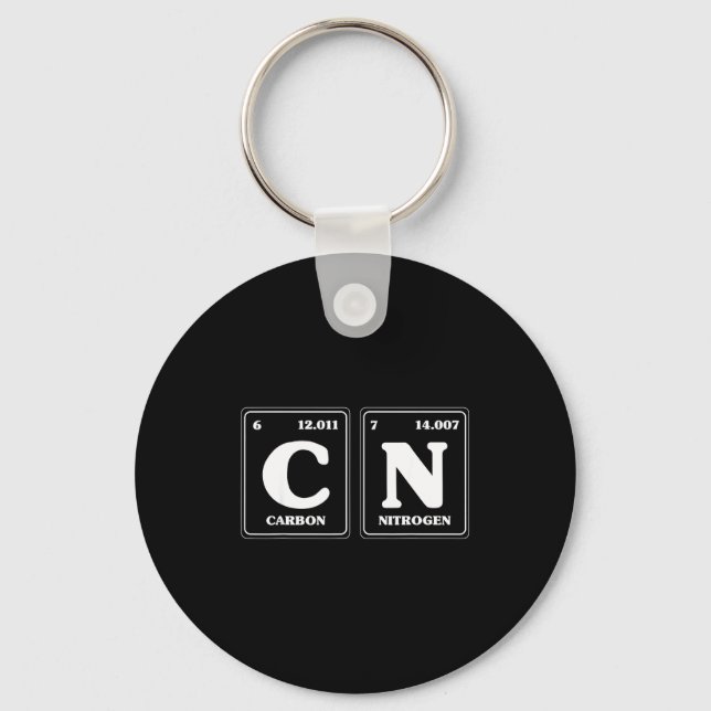 67 Meme Funny Teacher Science Periodic Table Retro Keychain (Front)