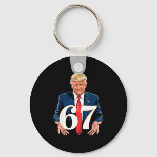 67 Meme Funny Trump 67 Hands Meme Slang 6 7 Hands  Keychain