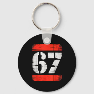 67 Meme Gen Alpha Six Seven 6 7 Boys Tweens Kids Keychain