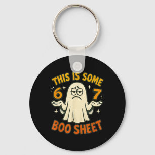 67 Meme Halloween Costume 6 7 Funny Boo Sheet Six Keychain
