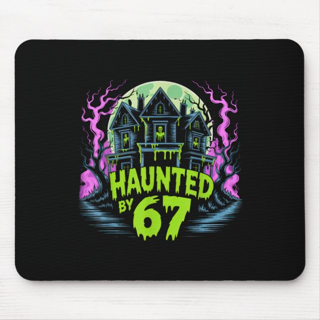 67 Meme Halloween Costume Haunted _4  Mouse Pad (Front)