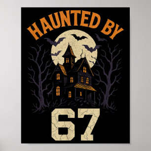 67 Meme Halloween Costume Haunted By 6-7 Brainrot Poster