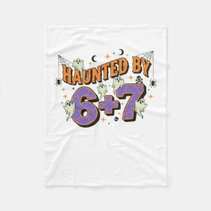 67 Meme Halloween Costume Haunted  Fleece Blanket