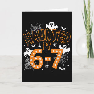 67 Meme Halloween Haunted– Funny Ghost And Pumpkin Card
