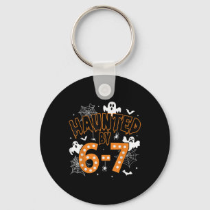 67 Meme Halloween Haunted– Funny Ghost And Pumpkin Keychain