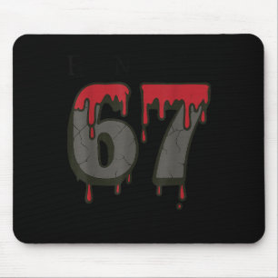 67 Meme Halloween Haunted Spooky - Six Seven Gen A Mouse Pad