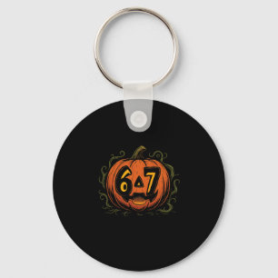 67 Meme Halloween Pumpkin - Six Seven Gen Alpha Z  Keychain