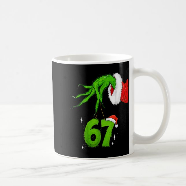 67 Meme Humor 6-7 Funny Six Seven Christmas  Coffee Mug (Right)
