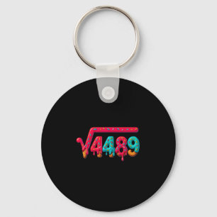 67 Meme Ice Cream Drip Square Root 4489 Gen Alpha  Keychain