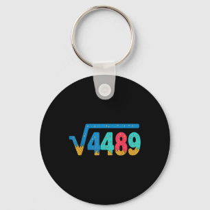 67 Meme Ice Cream Drip Square Root 4489 Slang Math Keychain