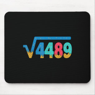 67 Meme Ice Cream Drip Square Root 4489 Slang Math Mouse Pad