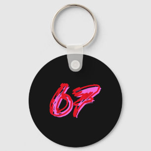 67 Meme  Keychain