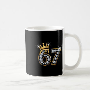 67 Meme Luxury Crown Drip Elegant Royal Six Seven  Coffee Mug