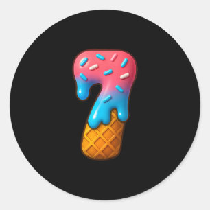 67 Meme Matching Couple Halloween Costume Ice Crea Classic Round Sticker