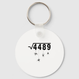67 Meme Math Teacher 6 7 Halloween Spiders Square Keychain