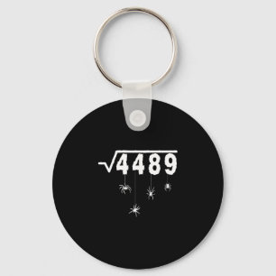 67 Meme Math Teacher 6 7 Halloween Spiders Square Keychain