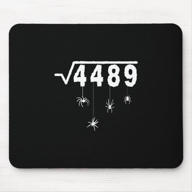 67 Meme Math Teacher 6 7 Halloween Spiders Square  Mouse Pad (Front)