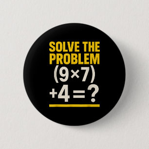 67 Meme Math Teacher Funny School 6-7 Brain Rot Si 2 Inch Round Button
