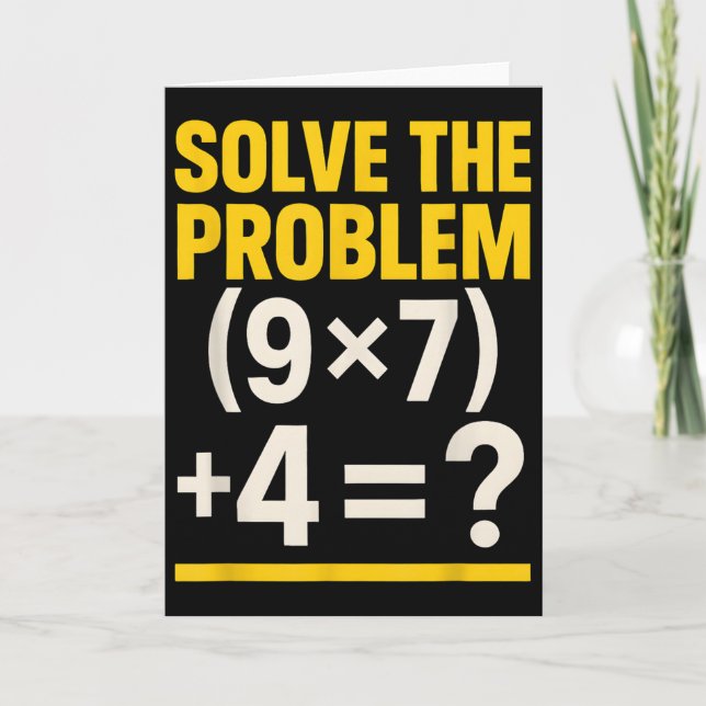 67 Meme Math Teacher Funny School 6-7 Brain Rot Si Card (Front)