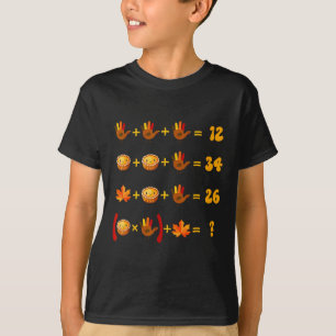 67 Meme Math Thanksgiving Logic Puzzle  T-Shirt
