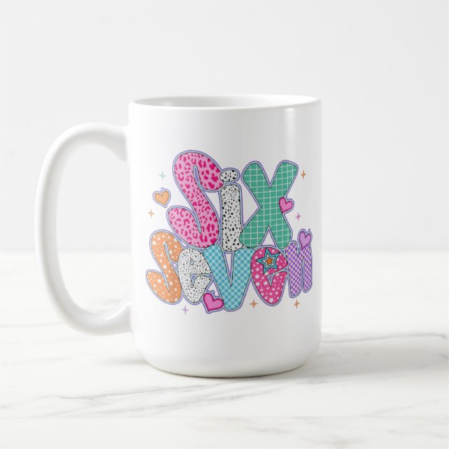 67 Meme mug | Funny Six Seven funny mug  (Left)
