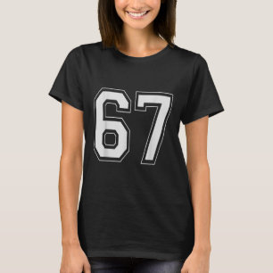 67 Meme Number Six Seven Gen Alpha Slang 6 7 T-Shirt