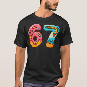 67 Meme Numbers 67 Days Of School Student Teacher T-Shirt
