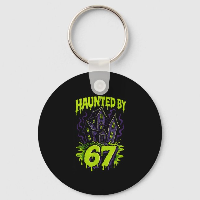 67 Meme Parents Halloween Costume Brain Rot 6-7 Si Keychain (Front)