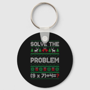 67 Meme Pemdas Math Joke Teacher Ugly Christmas Sw Keychain