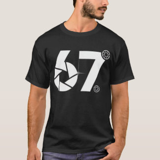 67 Meme Photographer - Funny Camera Lens Design T-Shirt