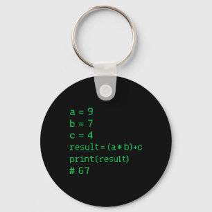 67 Meme Python Code Result Geek Humor Six Seven Pr Keychain