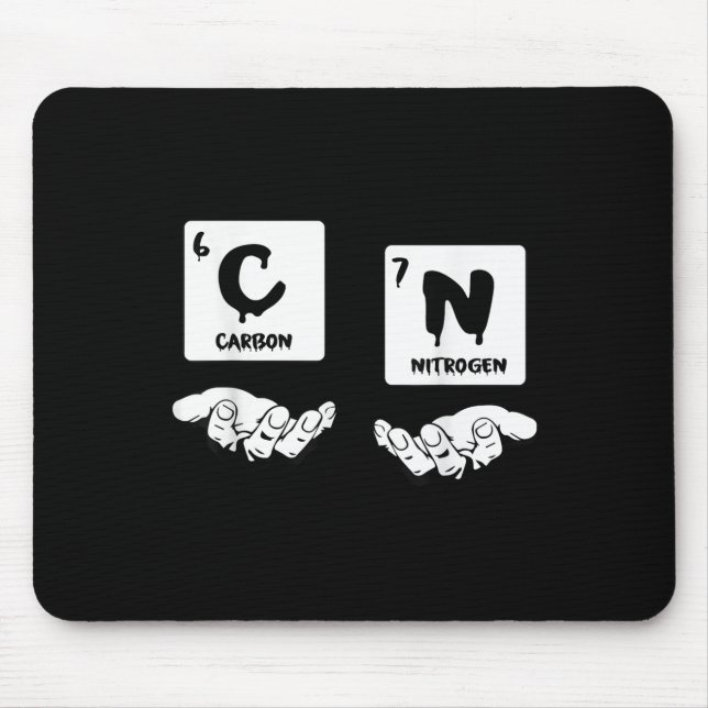 67 Meme Science Chemistry Nerd Periodic Table Humo Mouse Pad (Front)