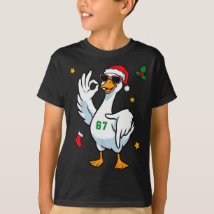 67 Meme Silly Goose 6 7 Funny Six Seven Christmas  T-Shirt