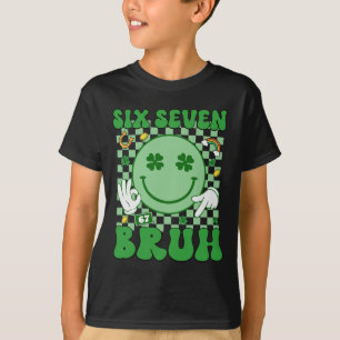 67 Meme Six Seven 6 7 Bruh St Patricks Day Boys Gi T-Shirt