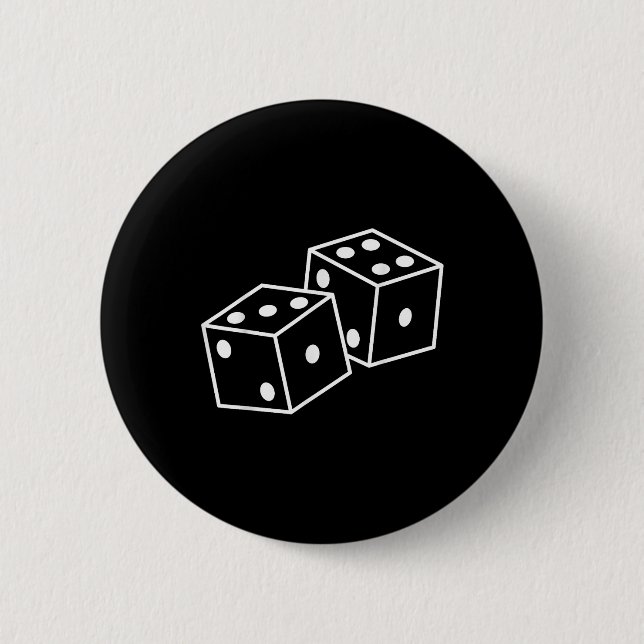 67 Meme Six Seven 6–7 Funny Dice  2 Inch Round Button (Front)