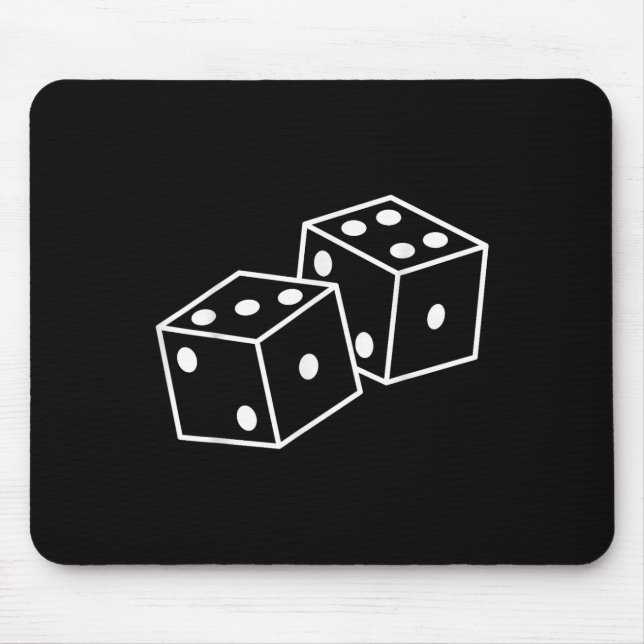 67 Meme Six Seven 6–7 Funny Dice  Mouse Pad (Front)