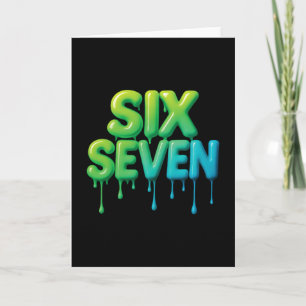 67 Meme Six Seven 6-7 Funny Internet Joke Viral Tr Card