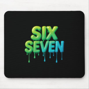 67 Meme Six Seven 6-7 Funny Internet Joke Viral Tr Mouse Pad
