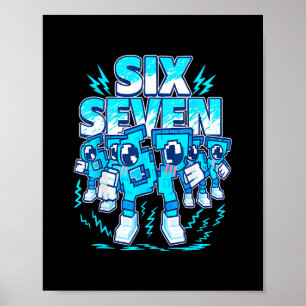 67 Meme Six Seven 6 7 Italian Brainrot Birthday Ki Poster